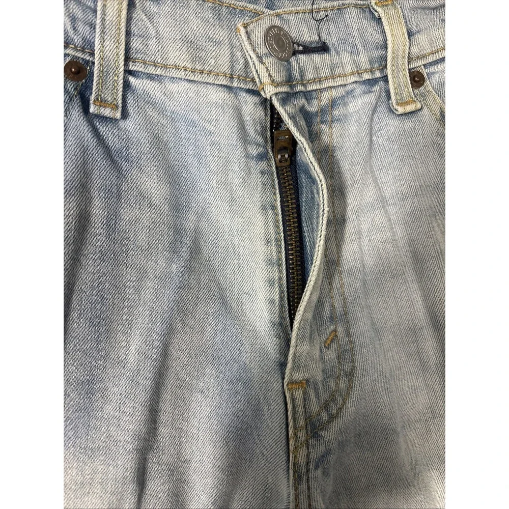 Levis 511 Slim Fit Jeans Mens 36x34 Light Wash Blue Denim Casual Pants 04511-230